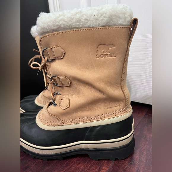 Sorel Buff Waterproof Winter Boots Sz 7 Womens Faux Fur Fleece/Wool Lining EUC. - Picture 4 of 13